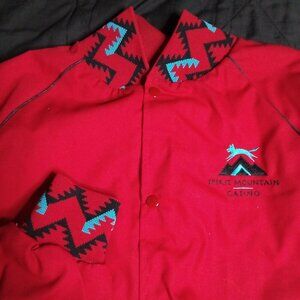 Deadstock Vintage Spirit Mountain Casino Aztec Bomber Jacket
